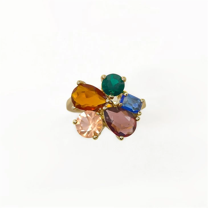 Colorful Floral Ring